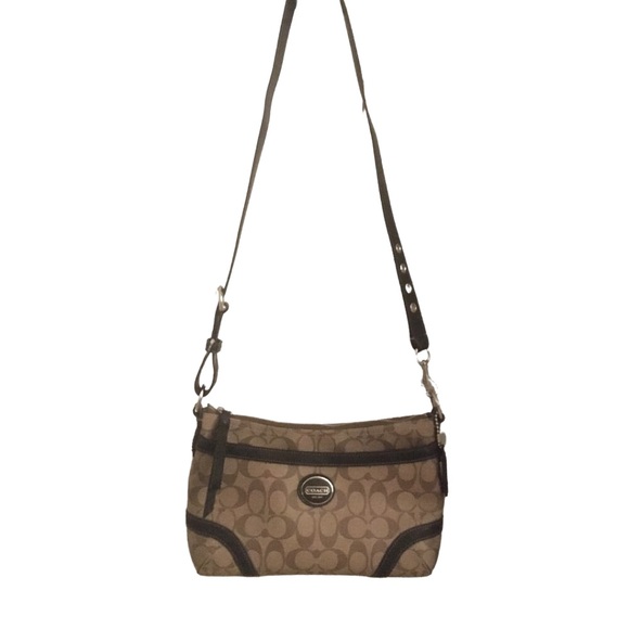 NWOT Coach Shoulder Purse Signature Canvas, brown - Picture 3 of 5